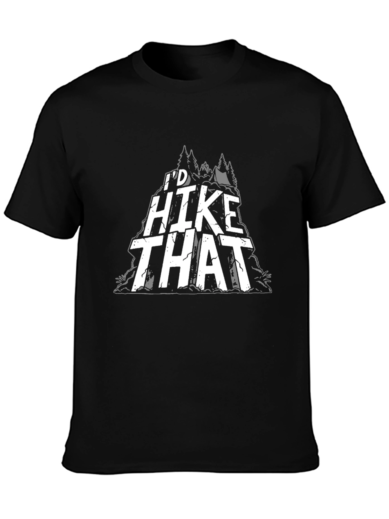 Id Hike That Graphic T-Shirt - Black