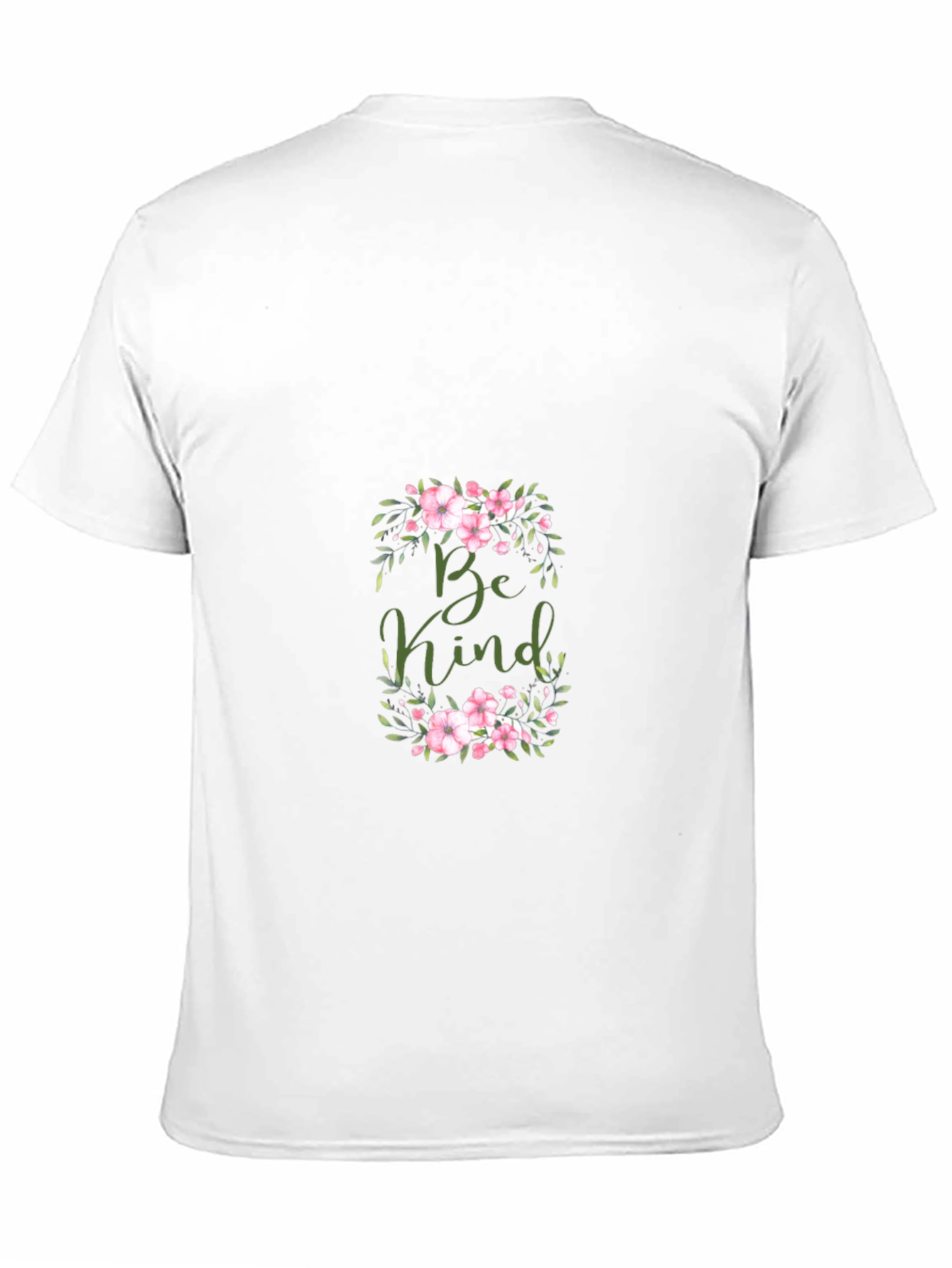 Be Kind Floral Graphic Black T-Shirt