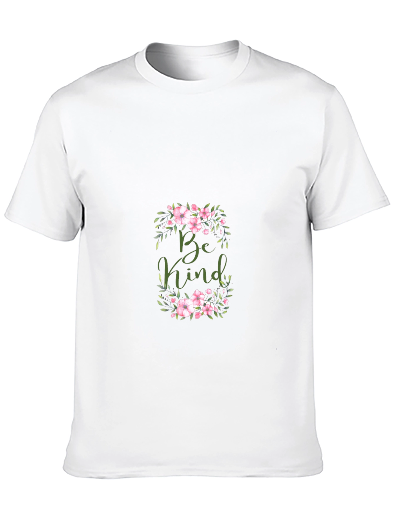 Be Kind Floral Graphic Black T-Shirt