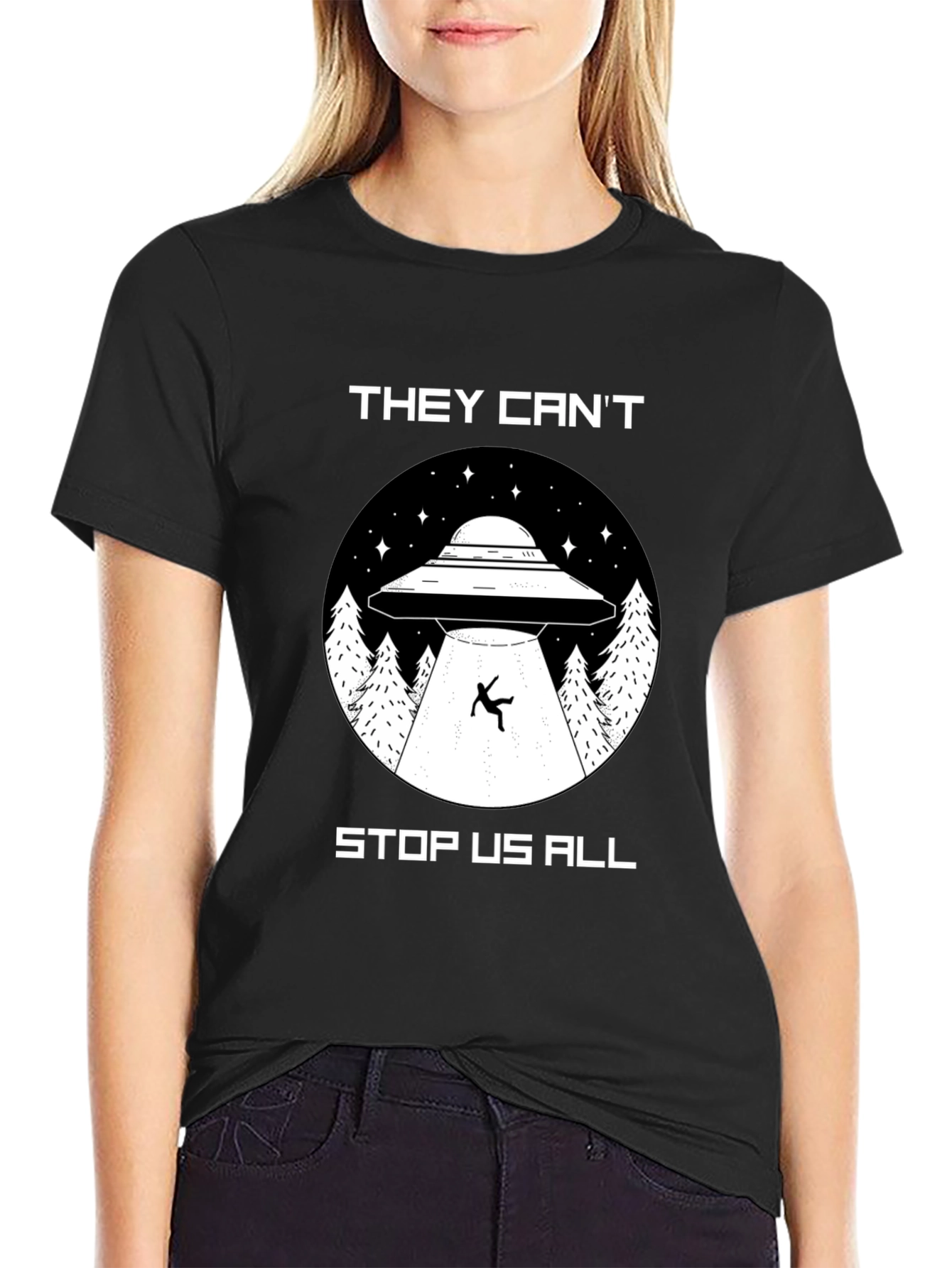 They Cant Stop Us All UFO T-Shirt