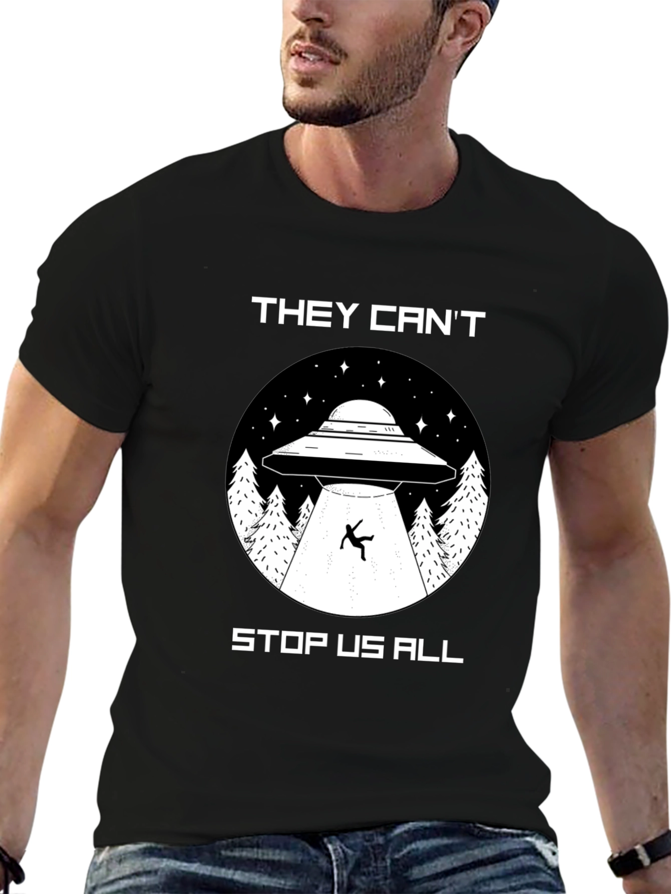 They Cant Stop Us All UFO T-Shirt