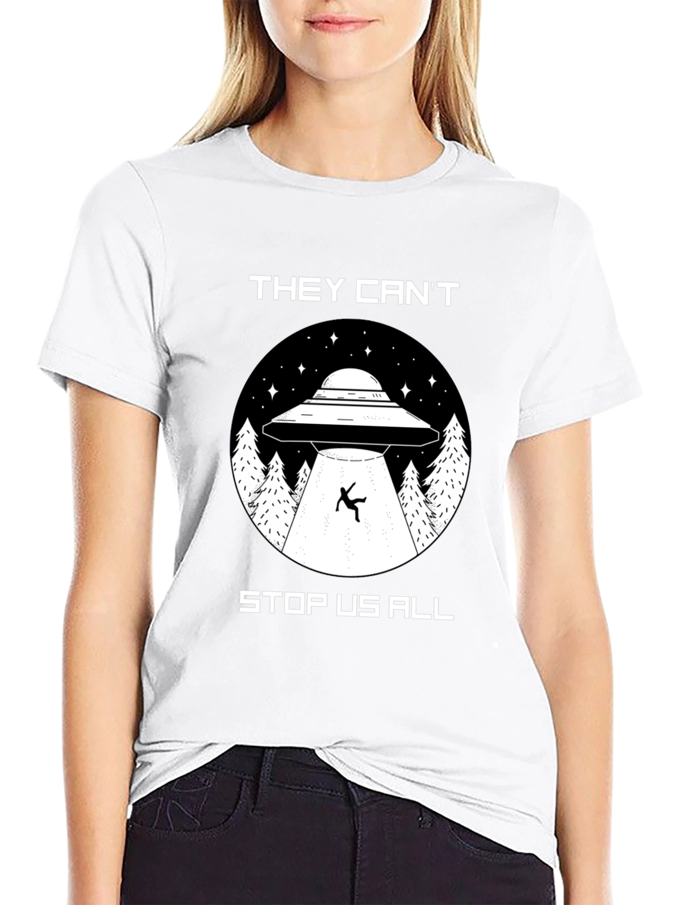 They Cant Stop Us All UFO T-Shirt