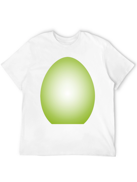 Unique Green Egg Graphic Tee - Soft Cotton Blend Shirt