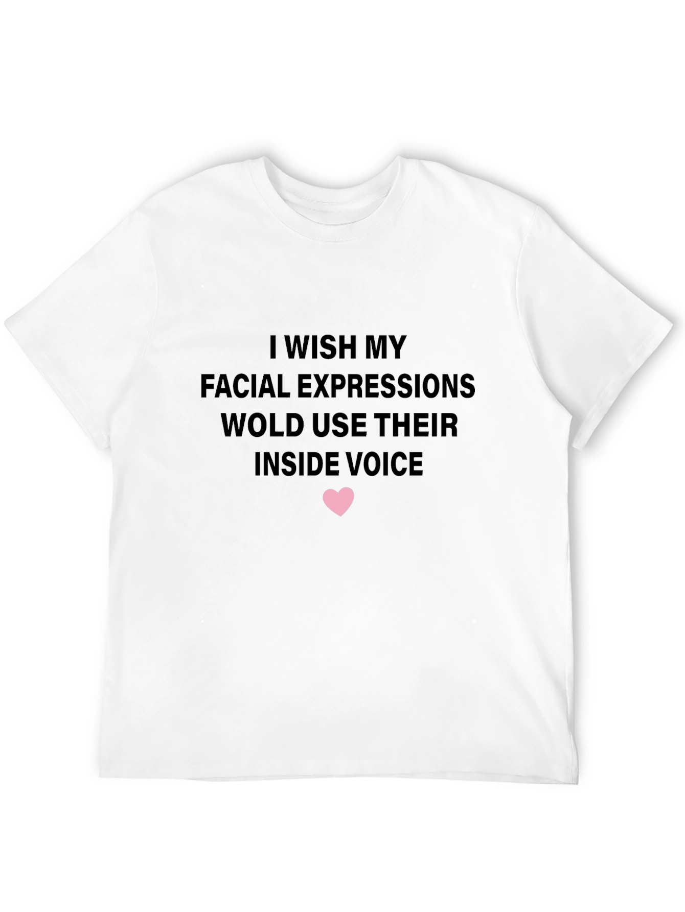 Funny Inside Voice Graphic Tee - Black