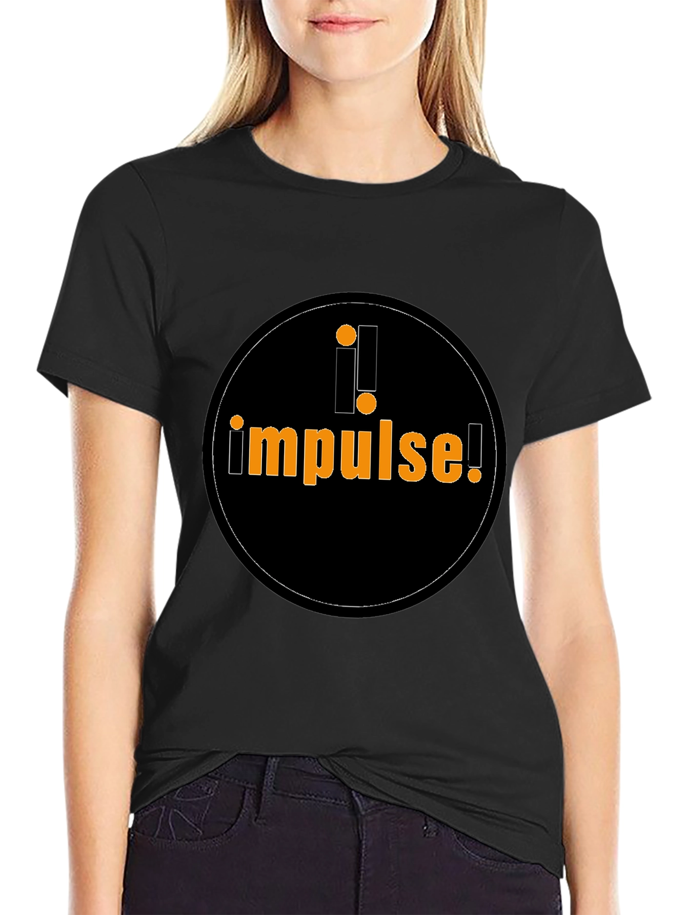 Impulse Graphic Tee - Black Cotton Casual Shirt