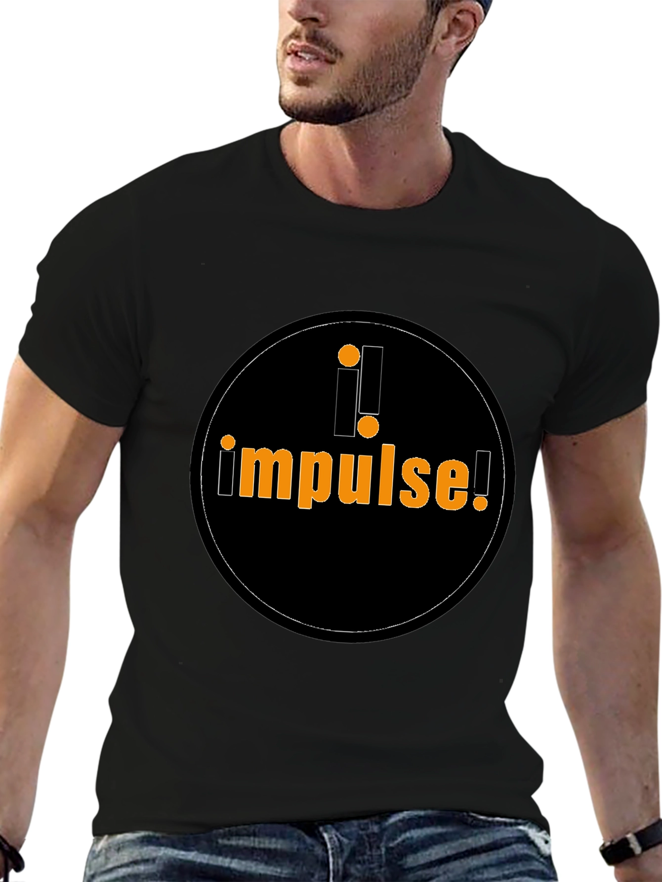 Impulse Graphic Tee - Black Cotton Casual Shirt