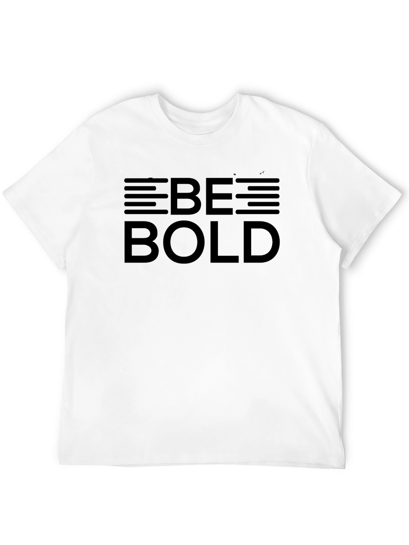 Be Bold Graphic Tee - Black Cotton T-Shirt