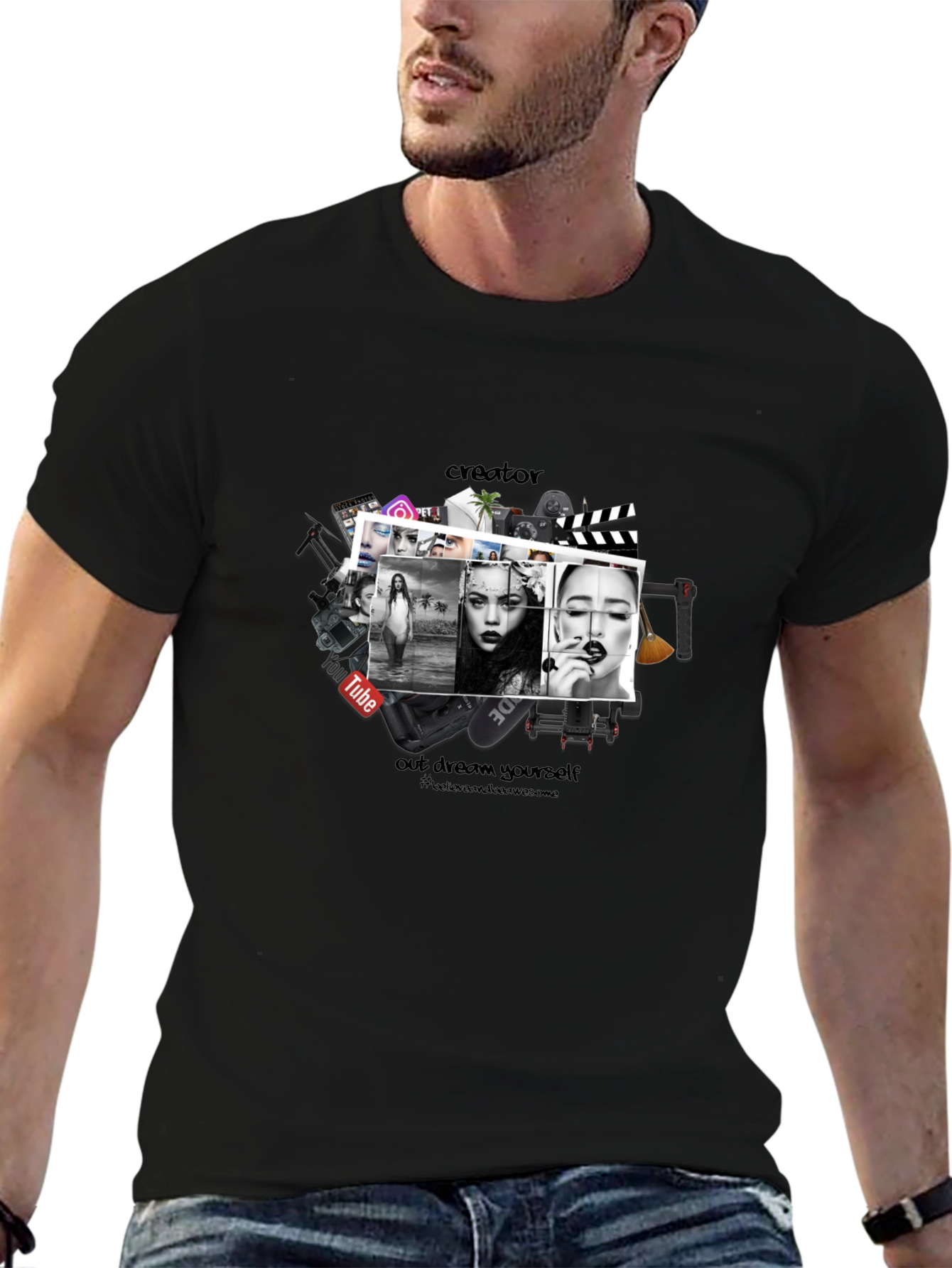 Creator Dreams T-Shirt - Black Graphic Tee