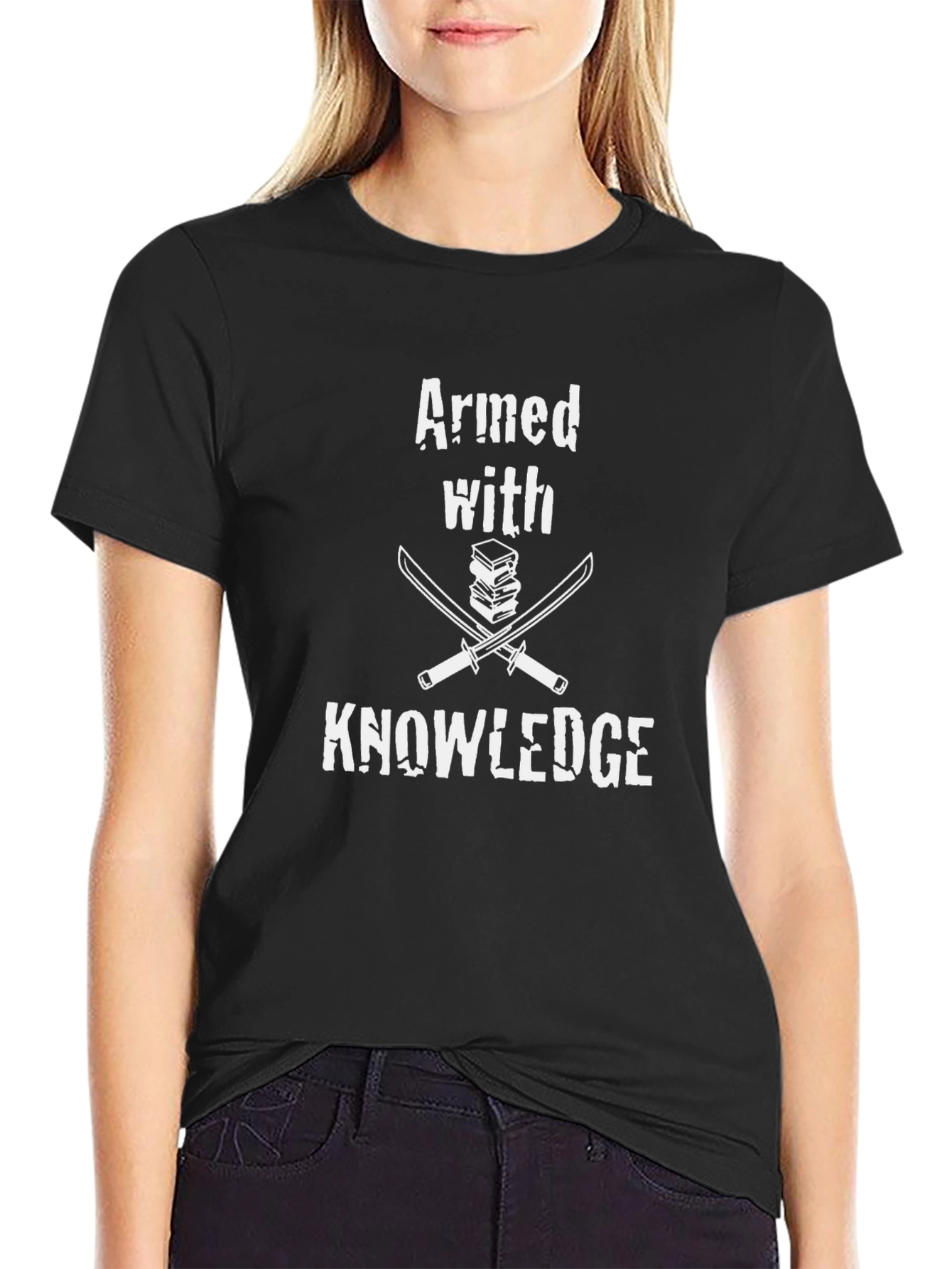 Armed With Knowledge Graphic Tee