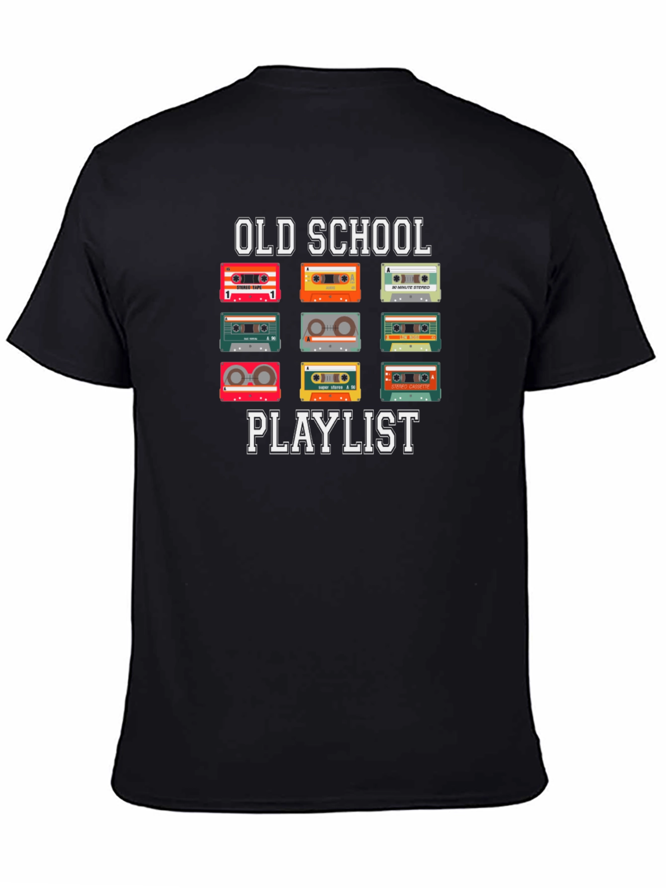 Old School Playlist Cassette Tape T-Shirt