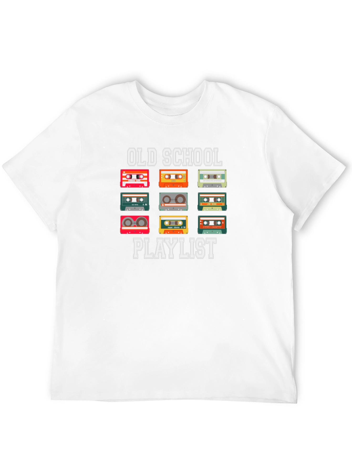 Old School Playlist Cassette Tape T-Shirt