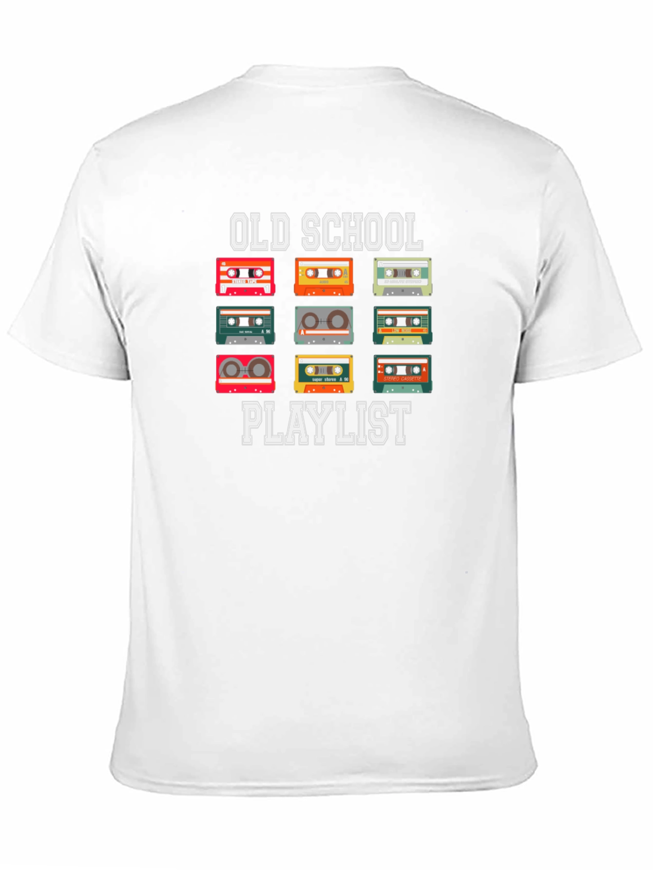 Old School Playlist Cassette Tape T-Shirt