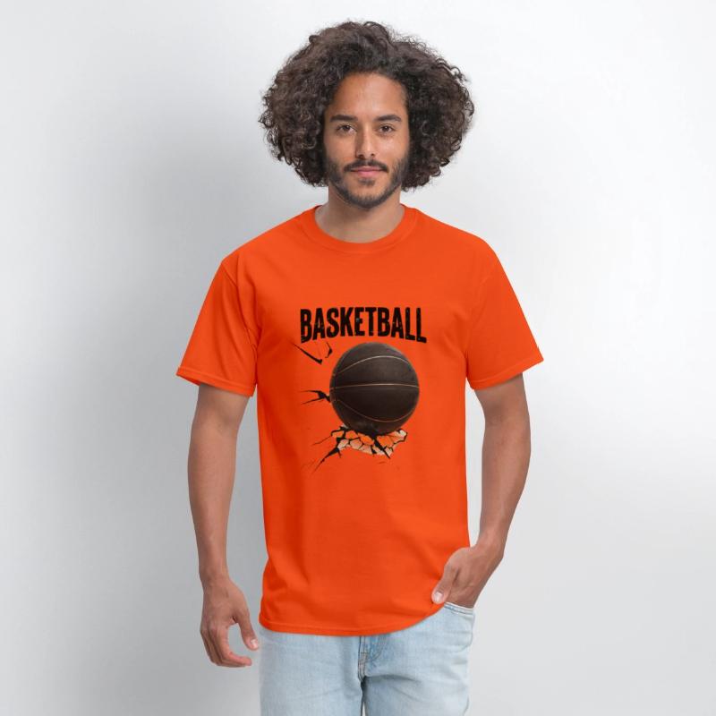 Black Basketball with Cracked Surface