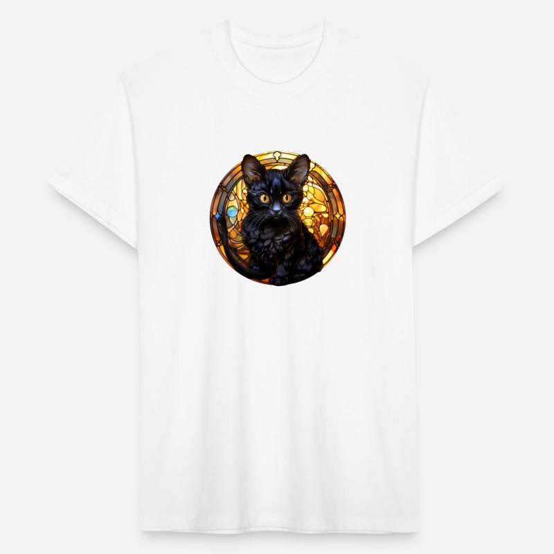 Bombay kitten in stained glass