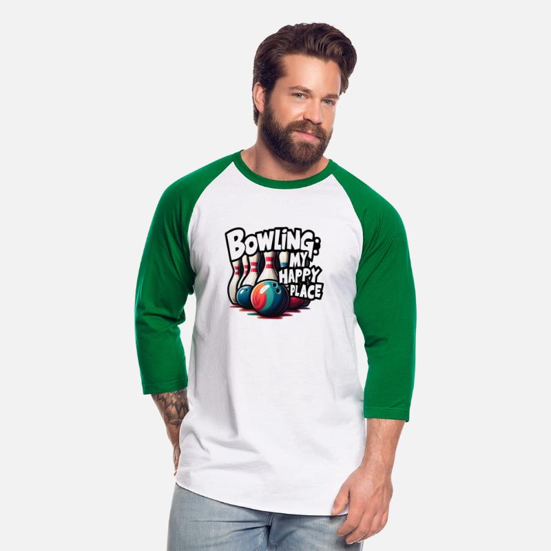 Bowling: My Happy Place (Sports Quote Design)