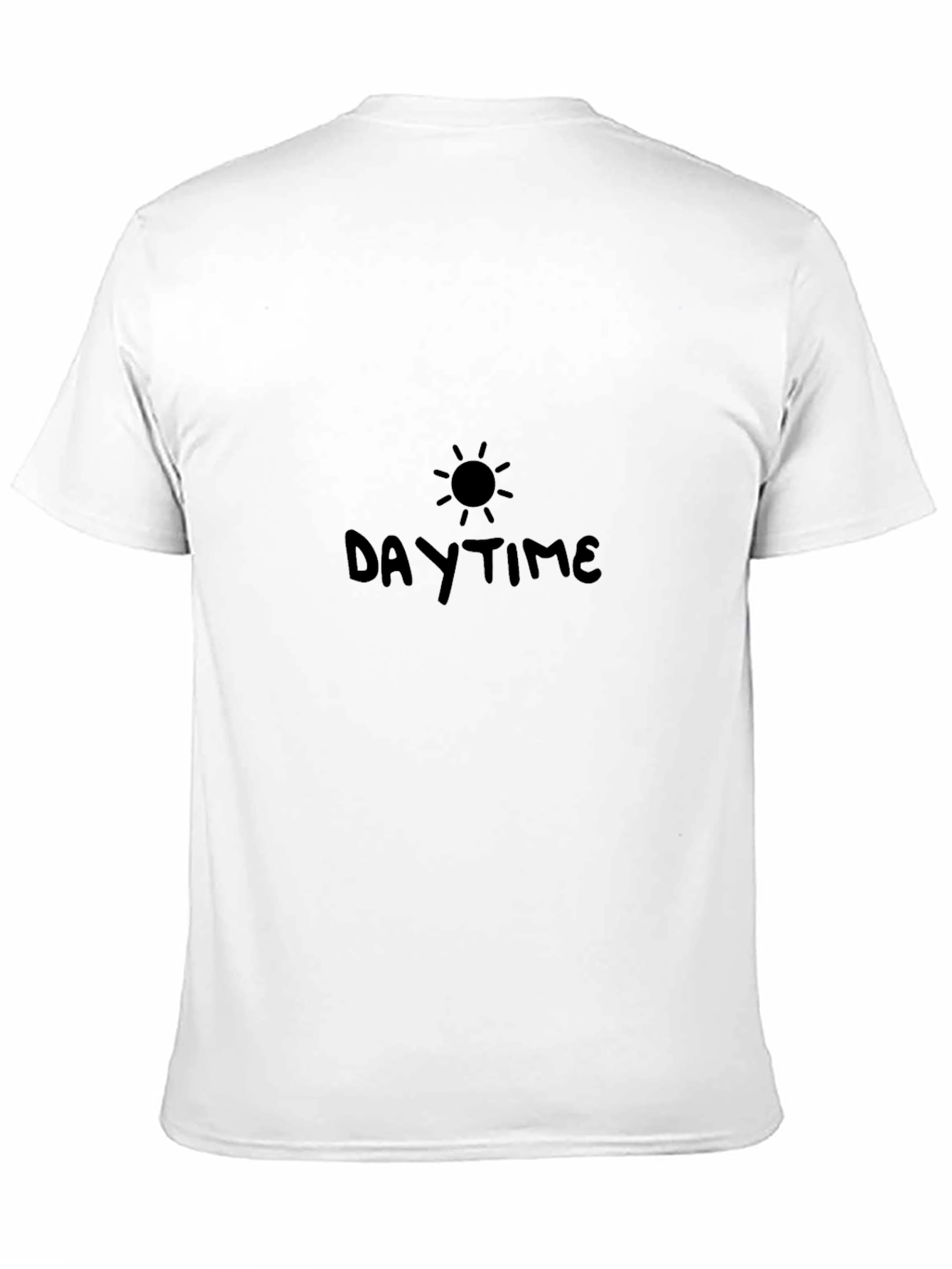 Daytime Sun Graphic Tee - Soft Black Cotton