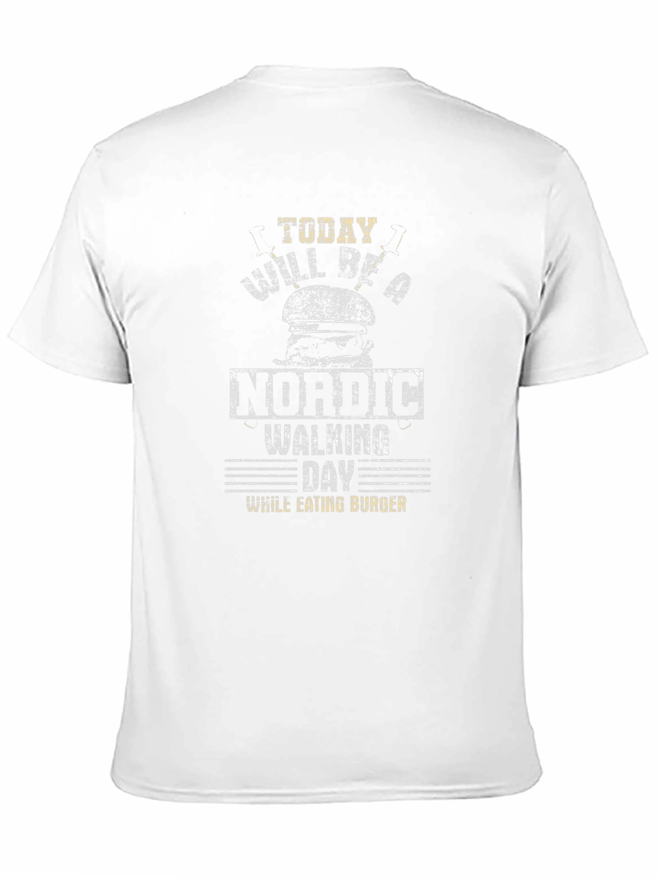 Nordic Walking Day Burger T-Shirt