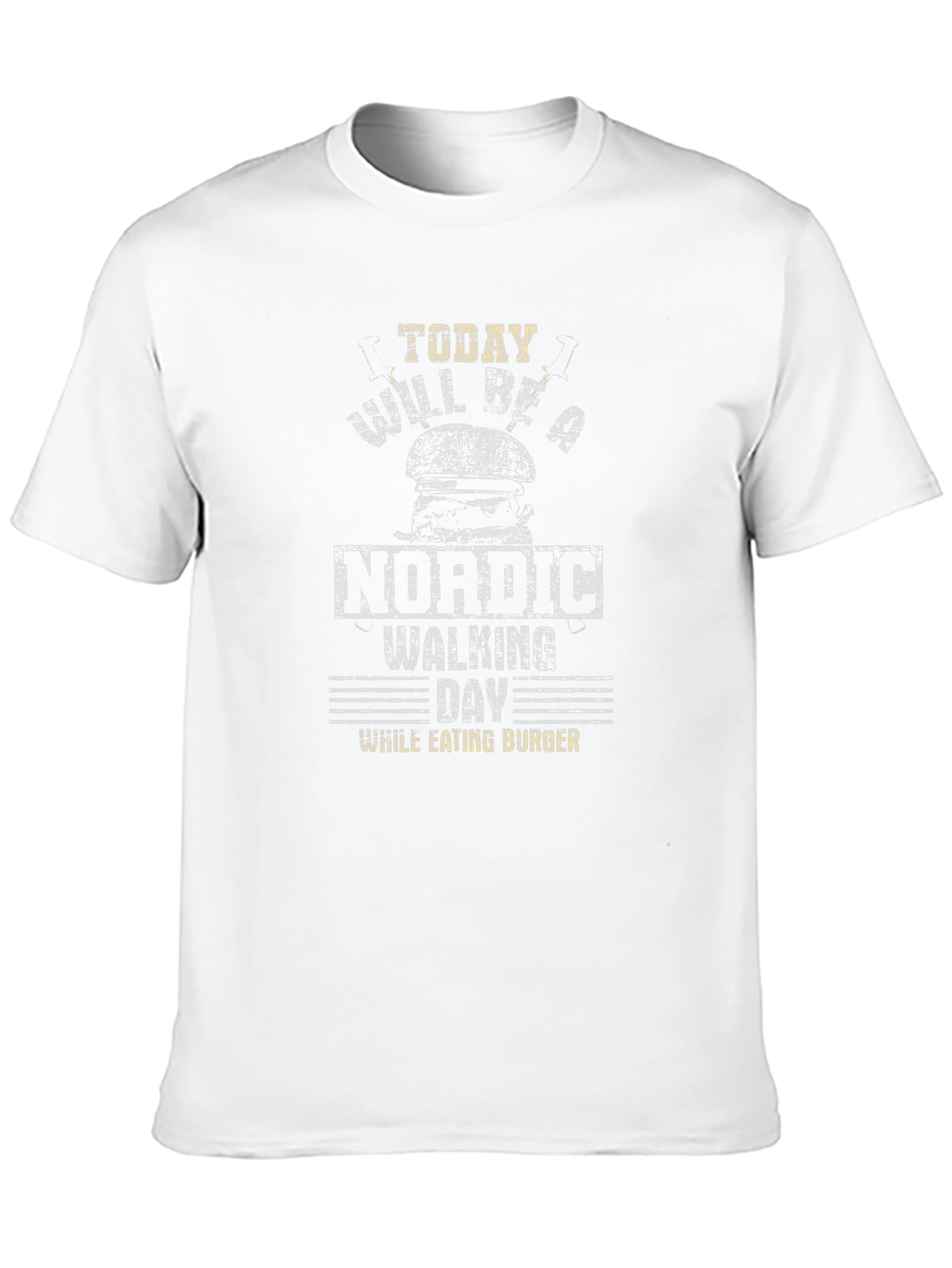 Nordic Walking Day Burger T-Shirt