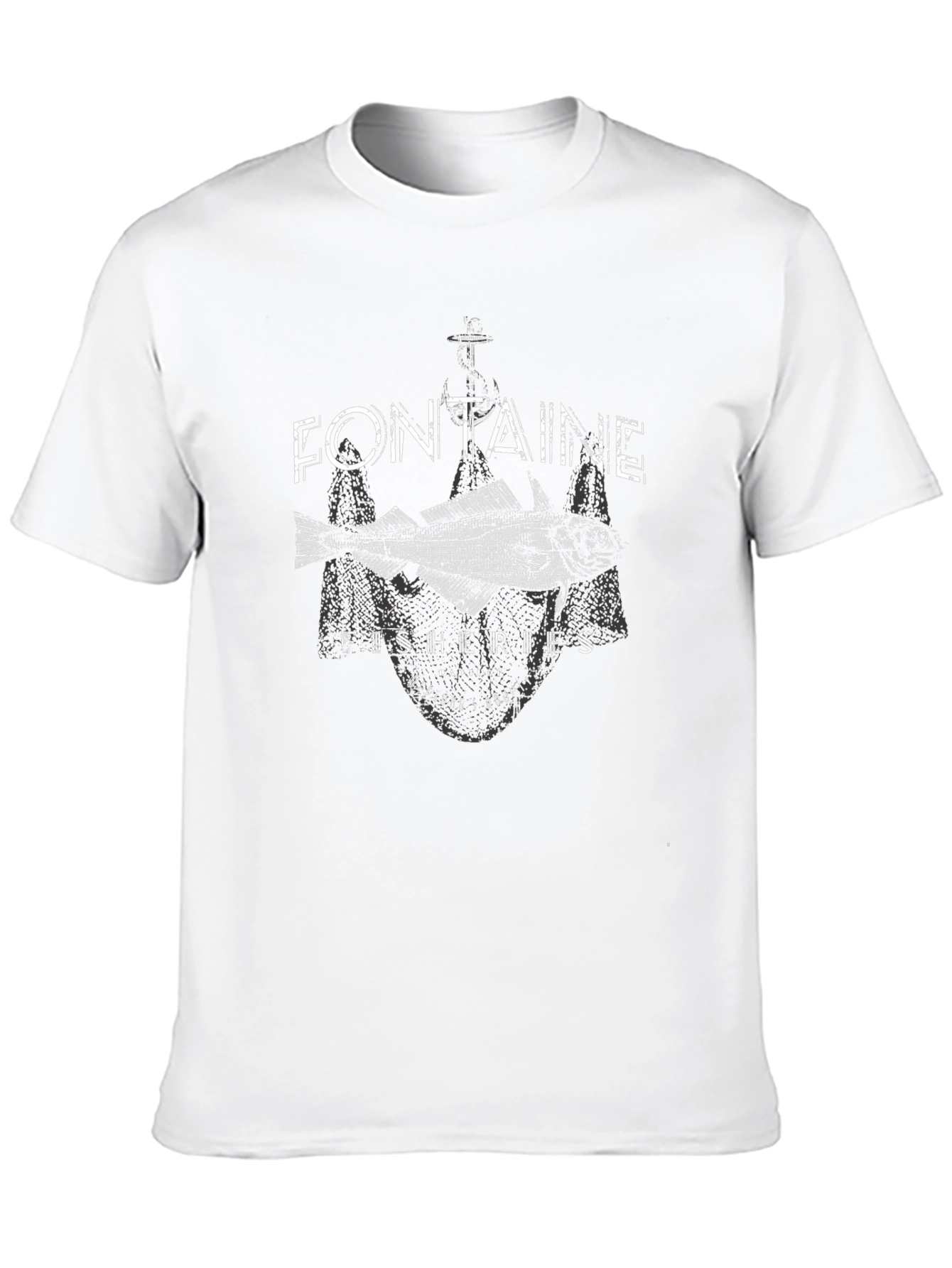 Fontaine Fisheries Graphic T-Shirt - Black Cotton Tee