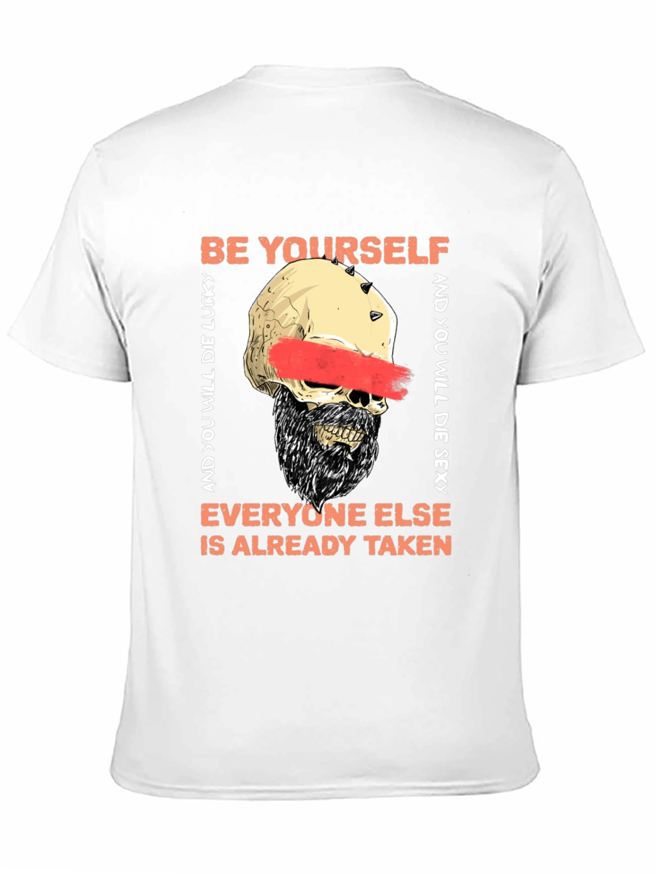 Be Yourself Skeleton Graphic Tee - Unisex Black T-Shirt