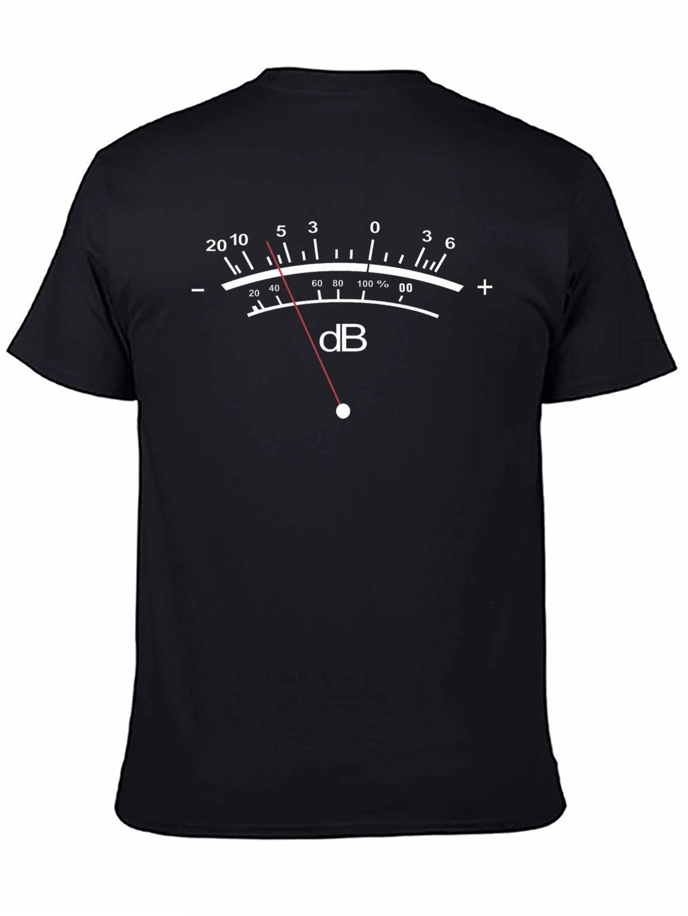 dB Meter Graphic T-Shirt - Black Music Lover Tee