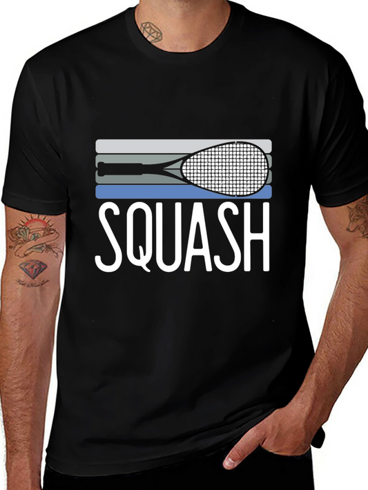 Squash Retro Racket Graphic T-Shirt