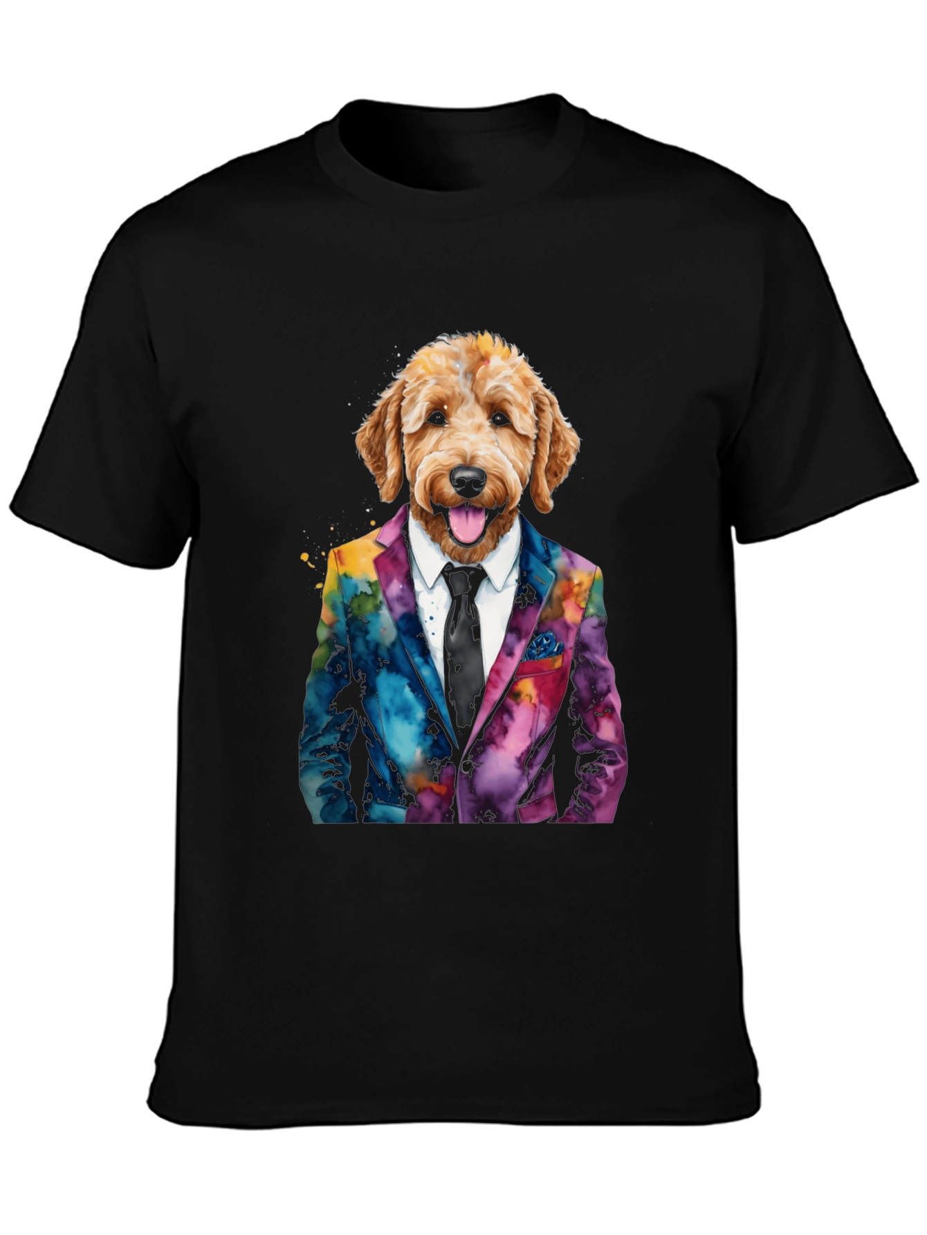 Dog in Suit Graphic T-Shirt