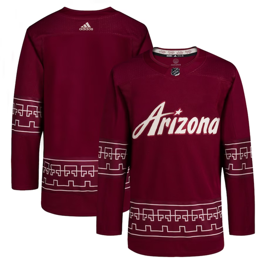 Men's Arizona Coyotes Garnet Alternate 2022/23 Primegreen Authentic Blank Jerseys