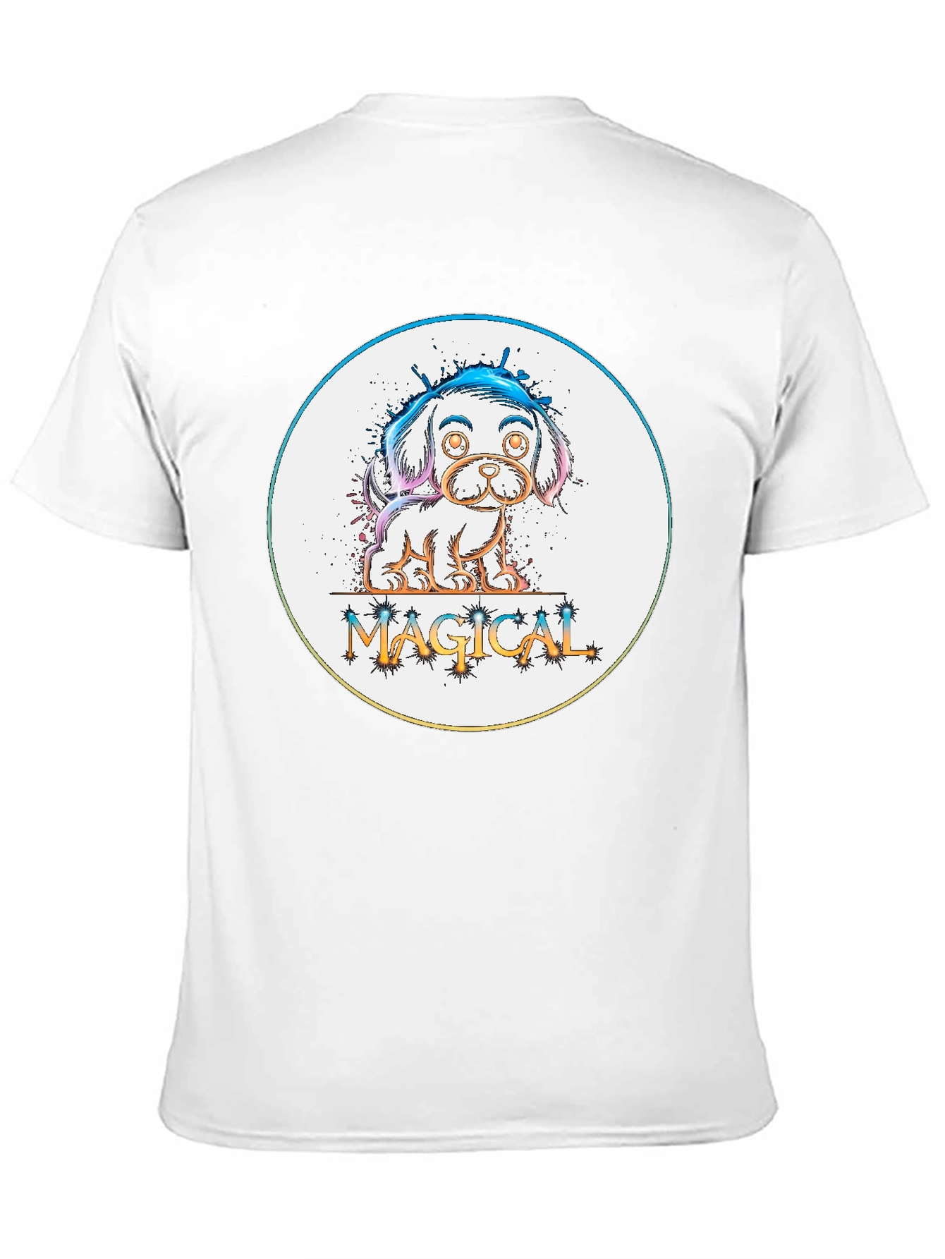 Magical Puppy Graphic Tee - Cute Dog Lover T-Shirt