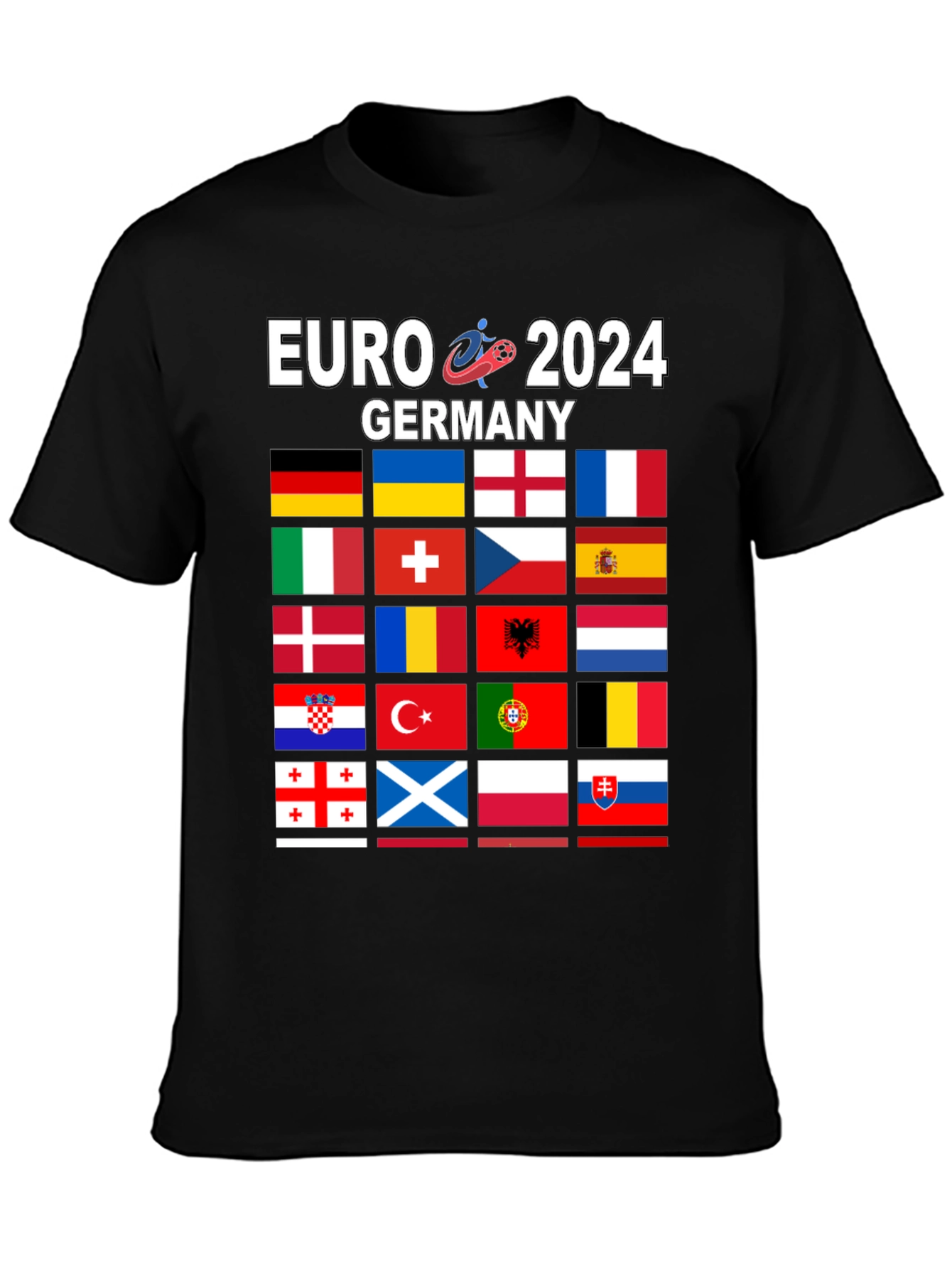 Euro 2024 Germany Flags T-Shirt