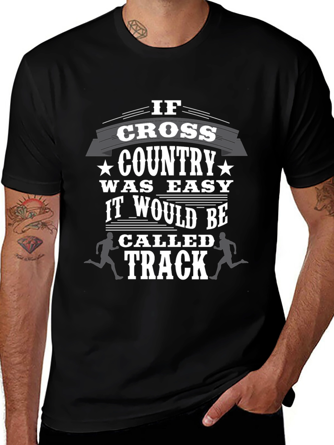 Cross Country Track Graphic T-Shirt