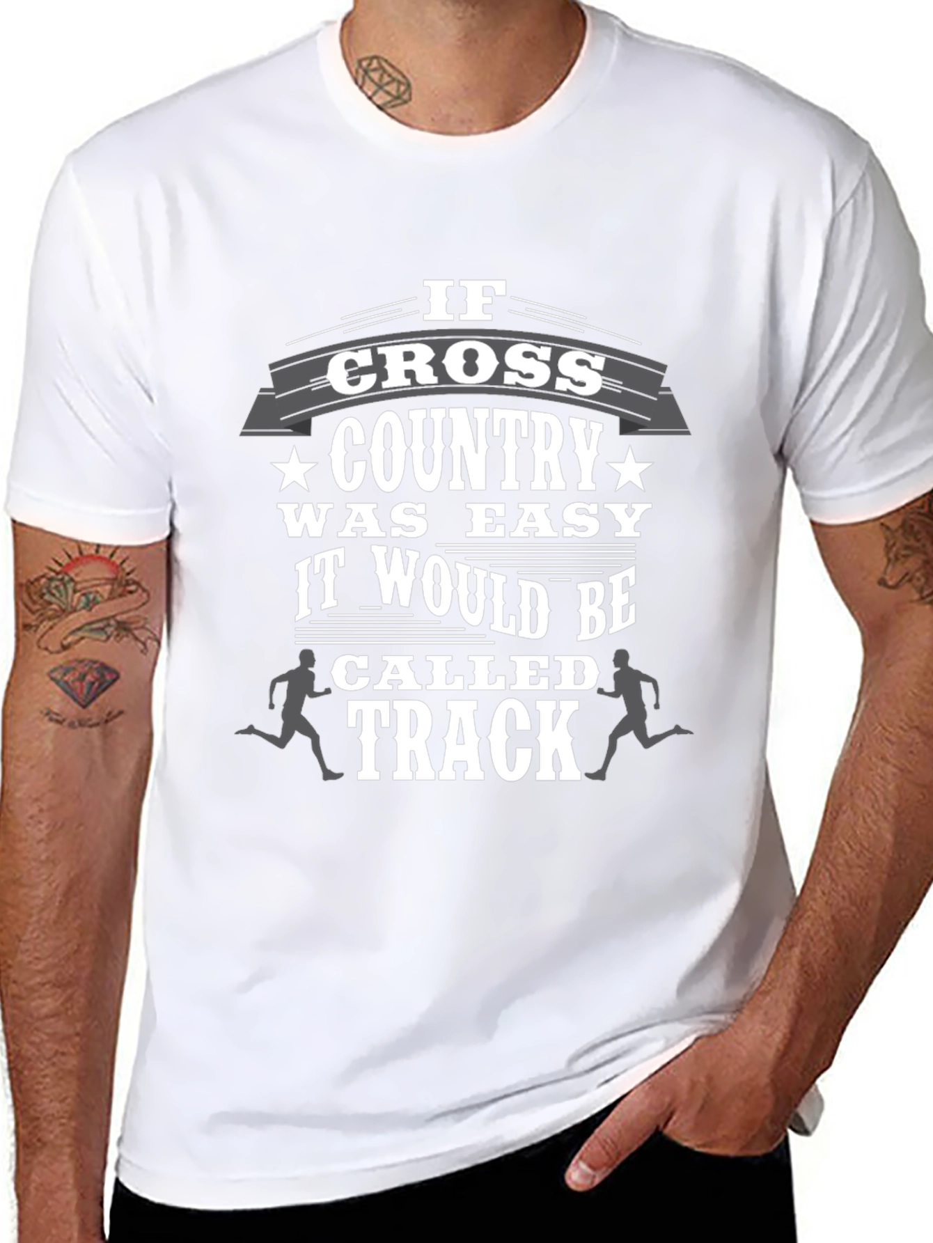 Cross Country Track Graphic T-Shirt