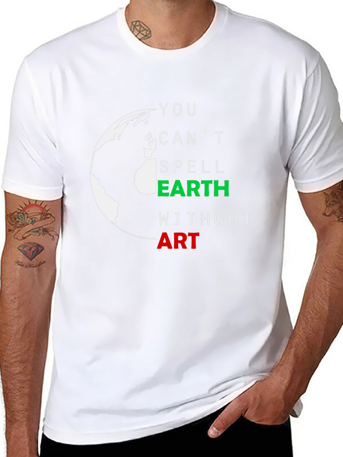 Earth Art Graphic Tee - Eco-Friendly Fashion