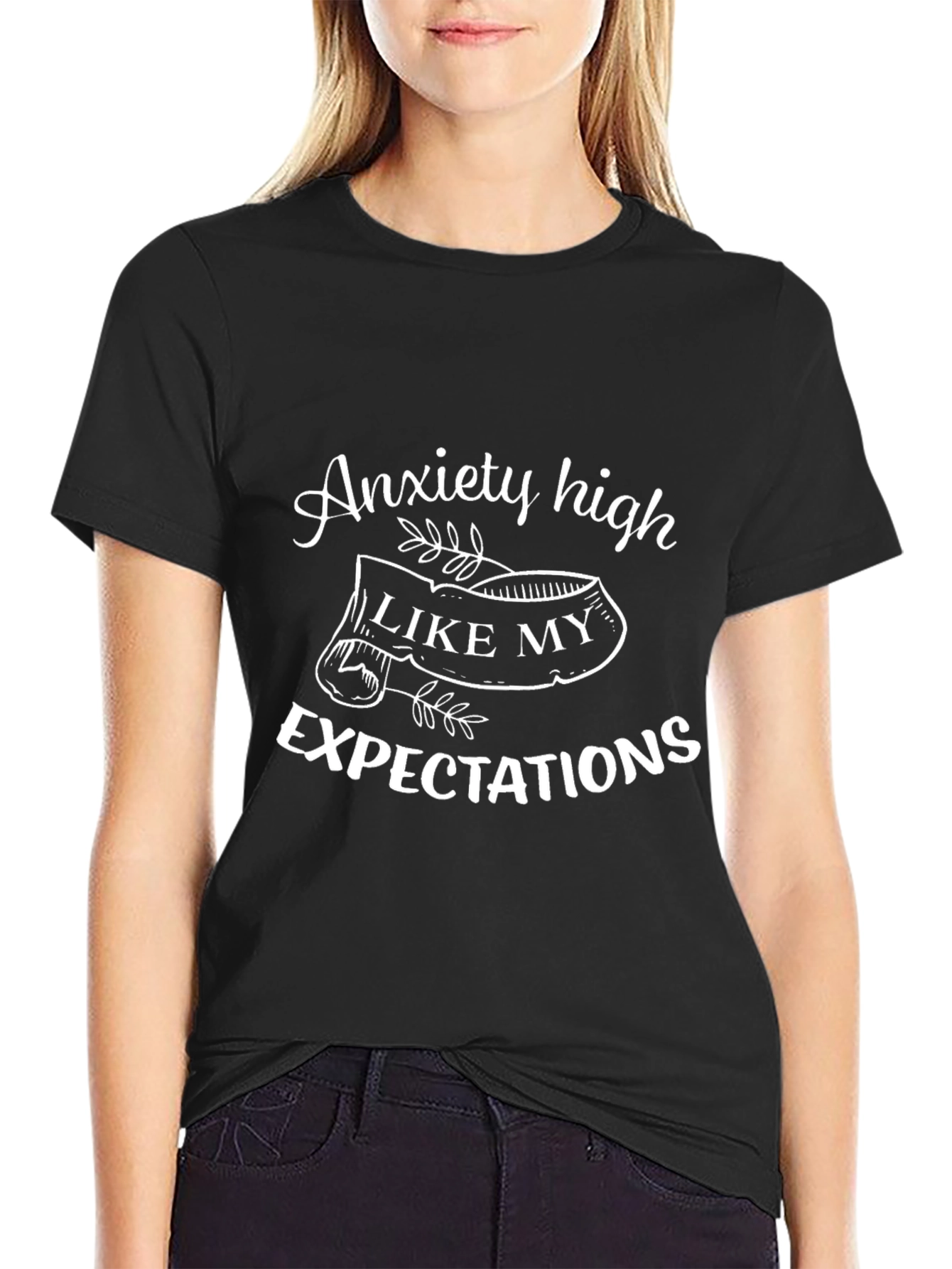 Anxiety High Expectations Graphic T-Shirt