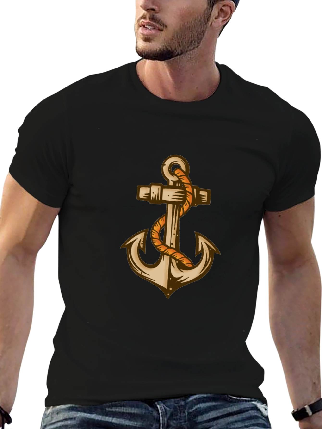 Anchor Graphic Black T-Shirt