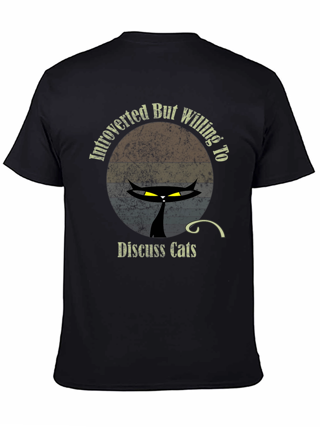 Introverted Cat Lover Tee - Discuss Cats T-Shirt