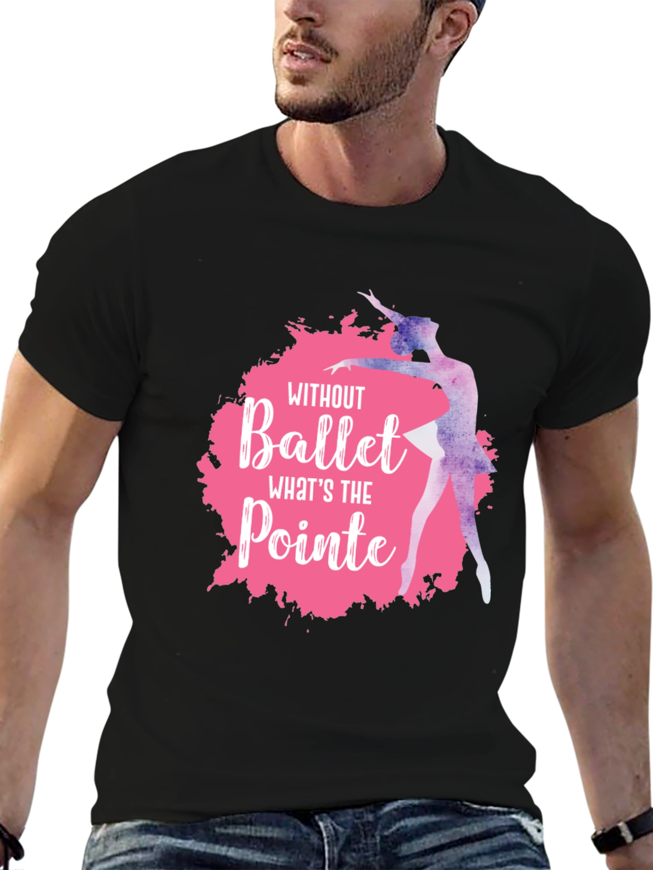 Ballet Pointe Graphic T-Shirt - Black