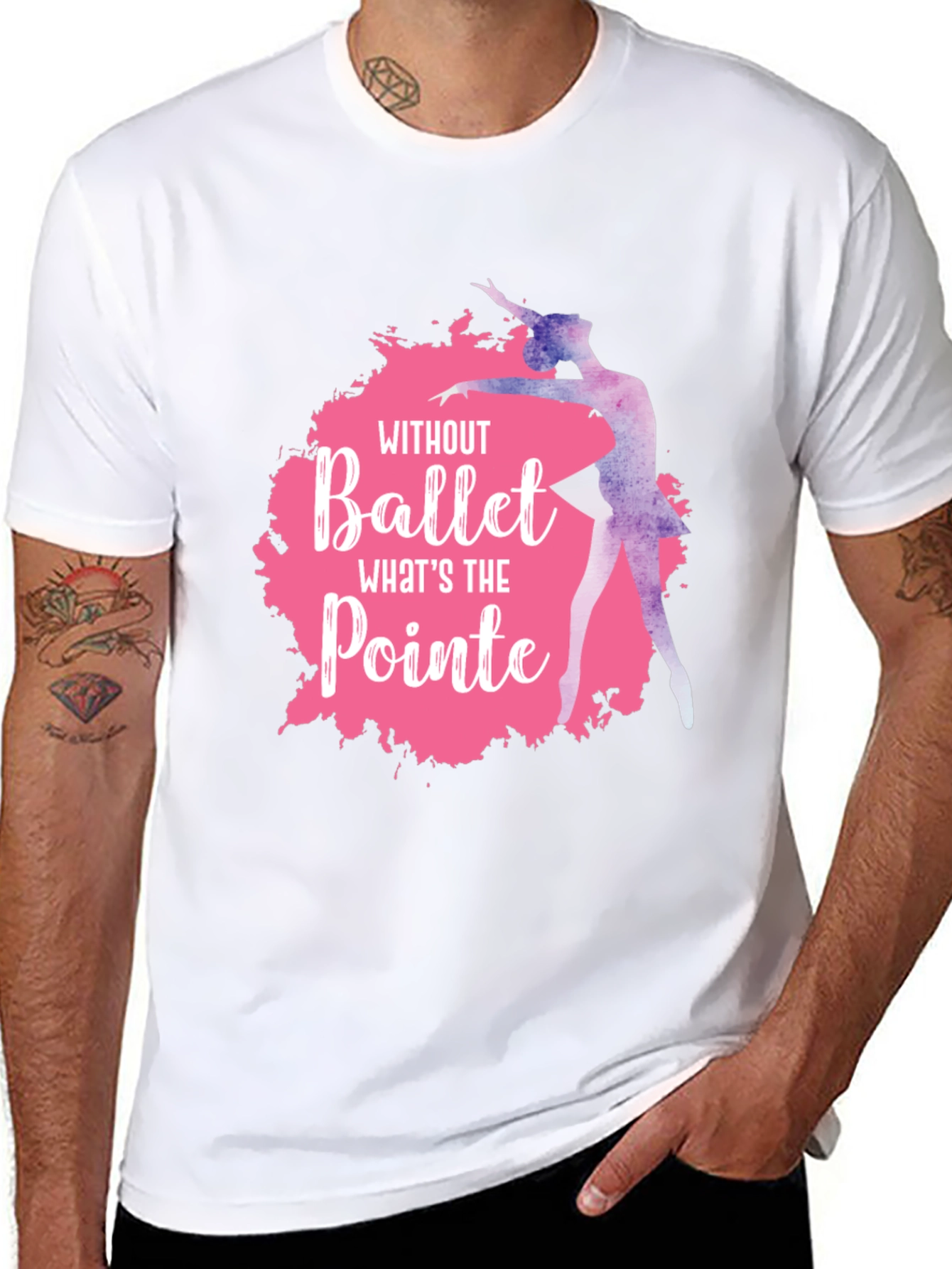 Ballet Pointe Graphic T-Shirt - Black