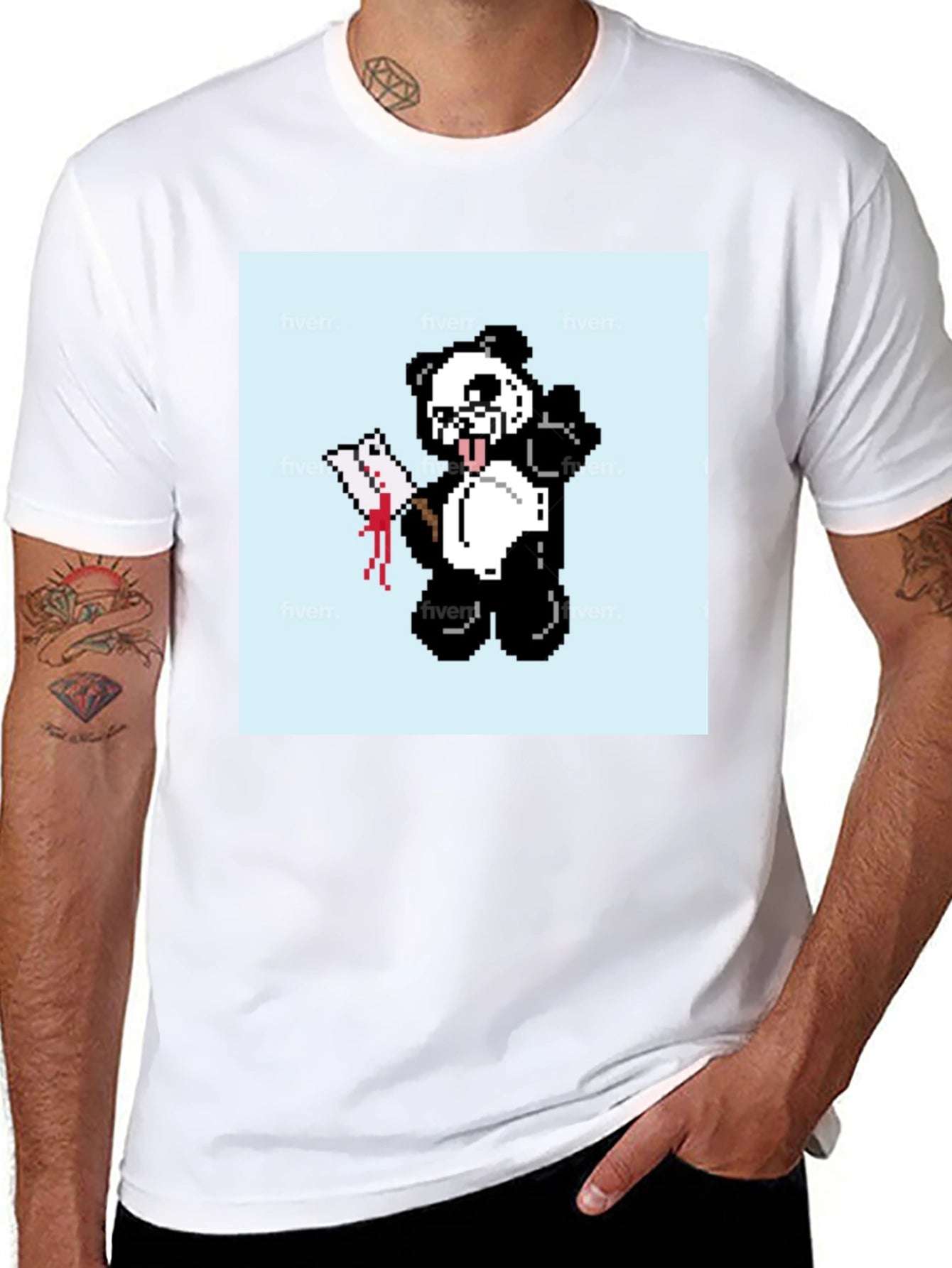 Pixel Panda T-Shirt - Graphic Tee