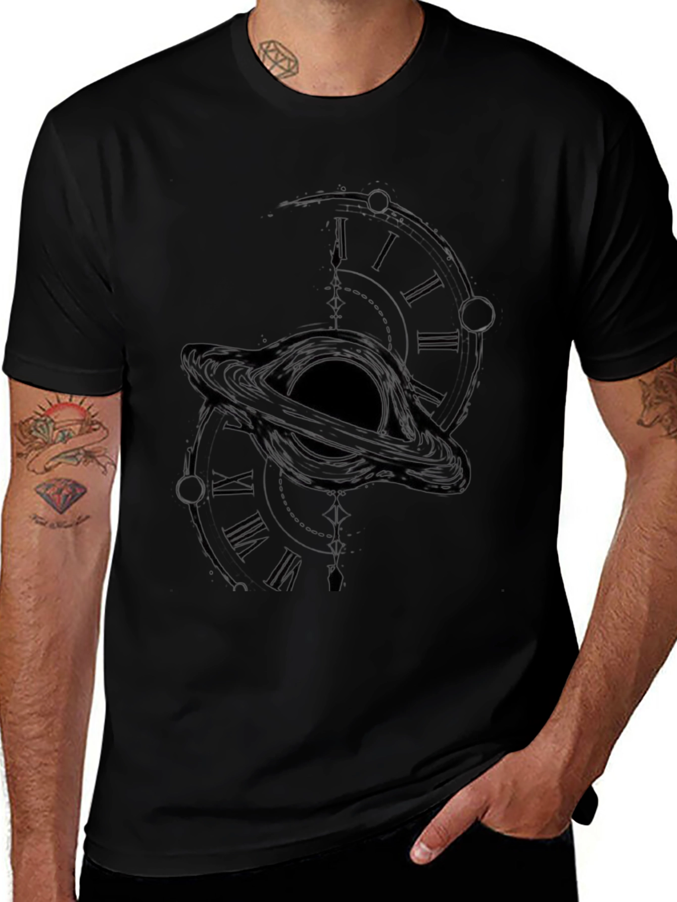 Black Hole Time T-Shirt - Space & Time Design