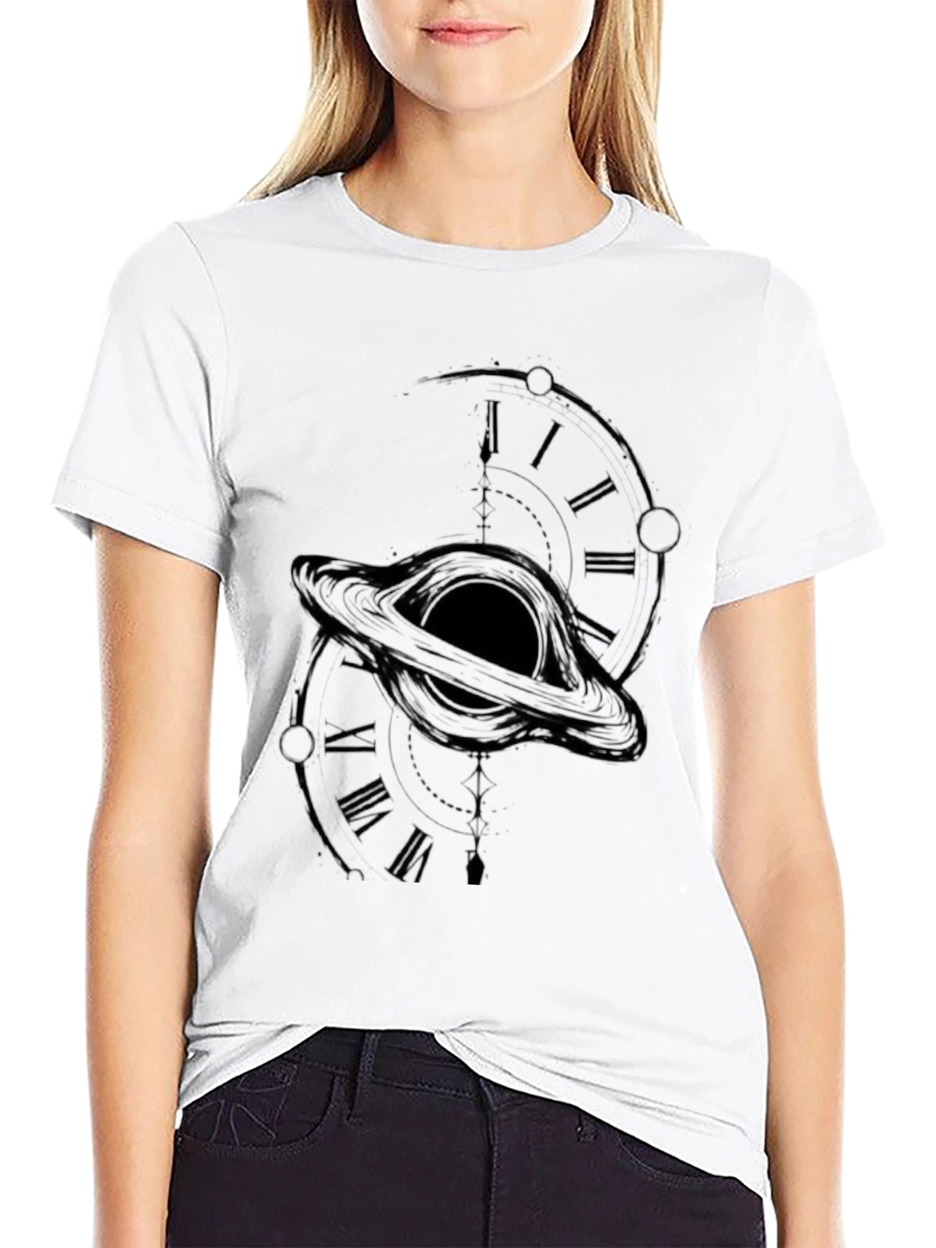 Black Hole Time T-Shirt - Space & Time Design