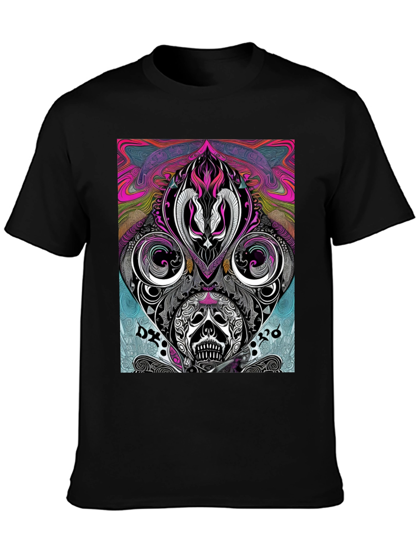 Psychedelic Skull T-Shirt - Unique Graphic Tee