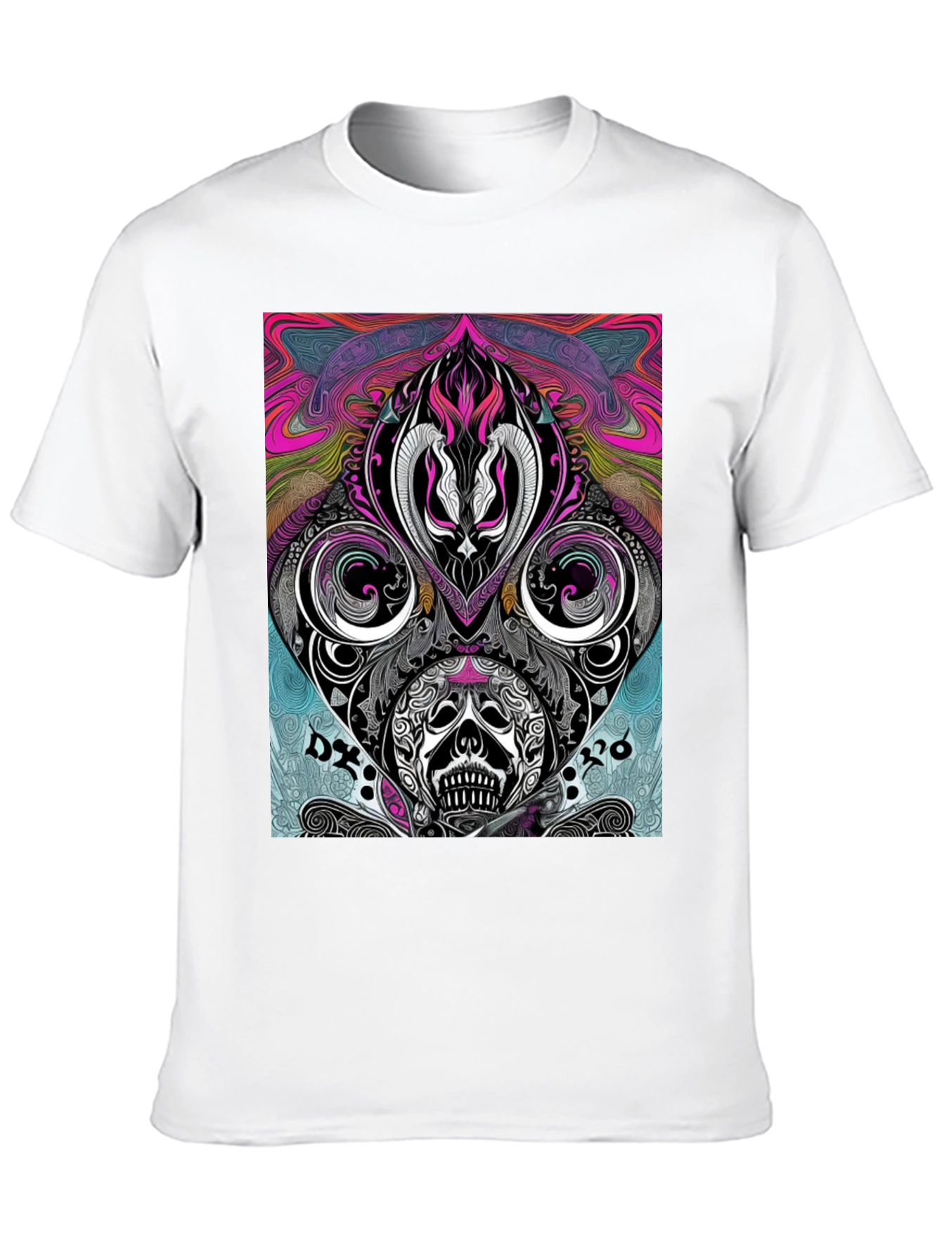 Psychedelic Skull T-Shirt - Unique Graphic Tee