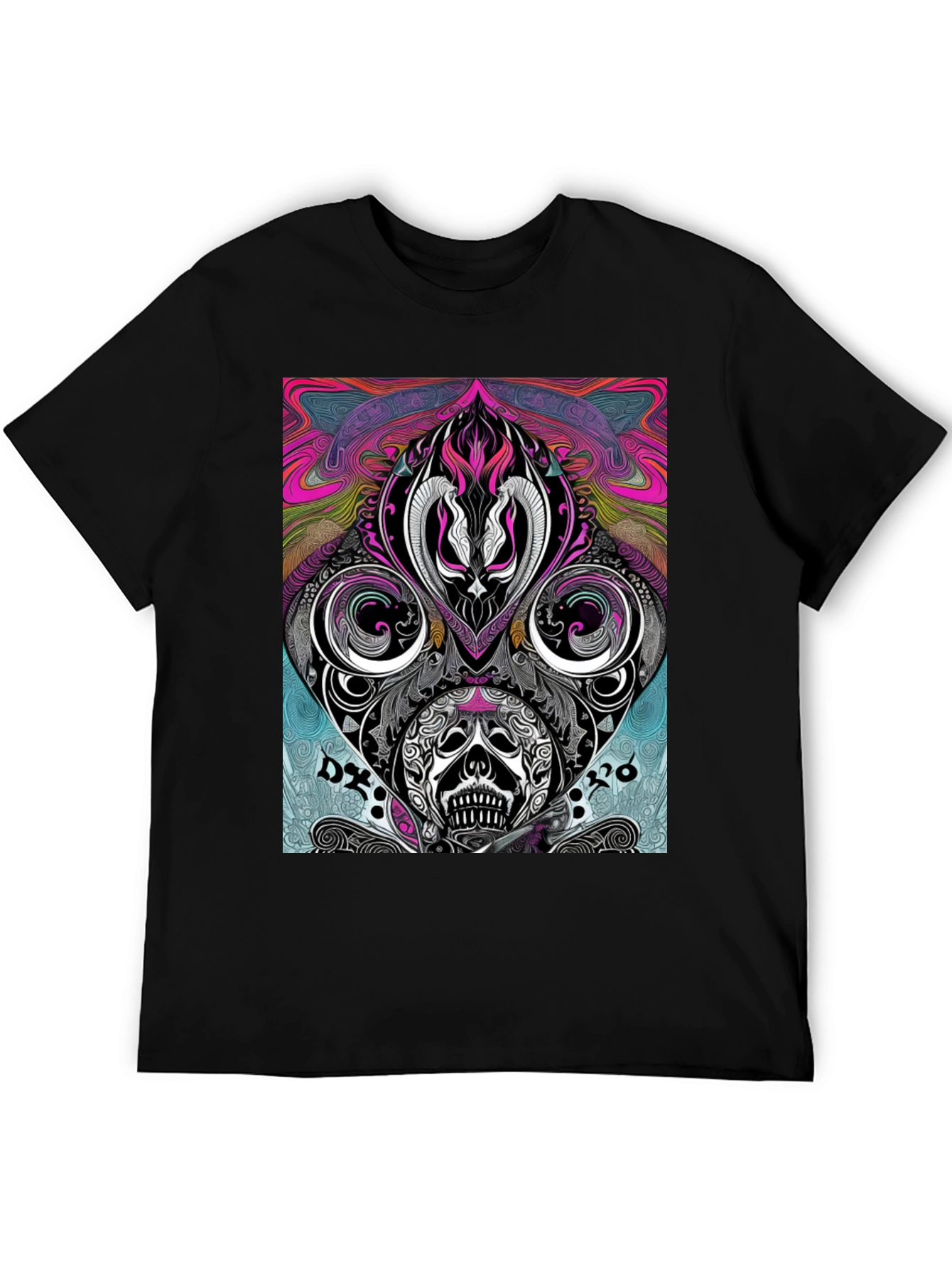 Psychedelic Skull T-Shirt - Unique Graphic Tee