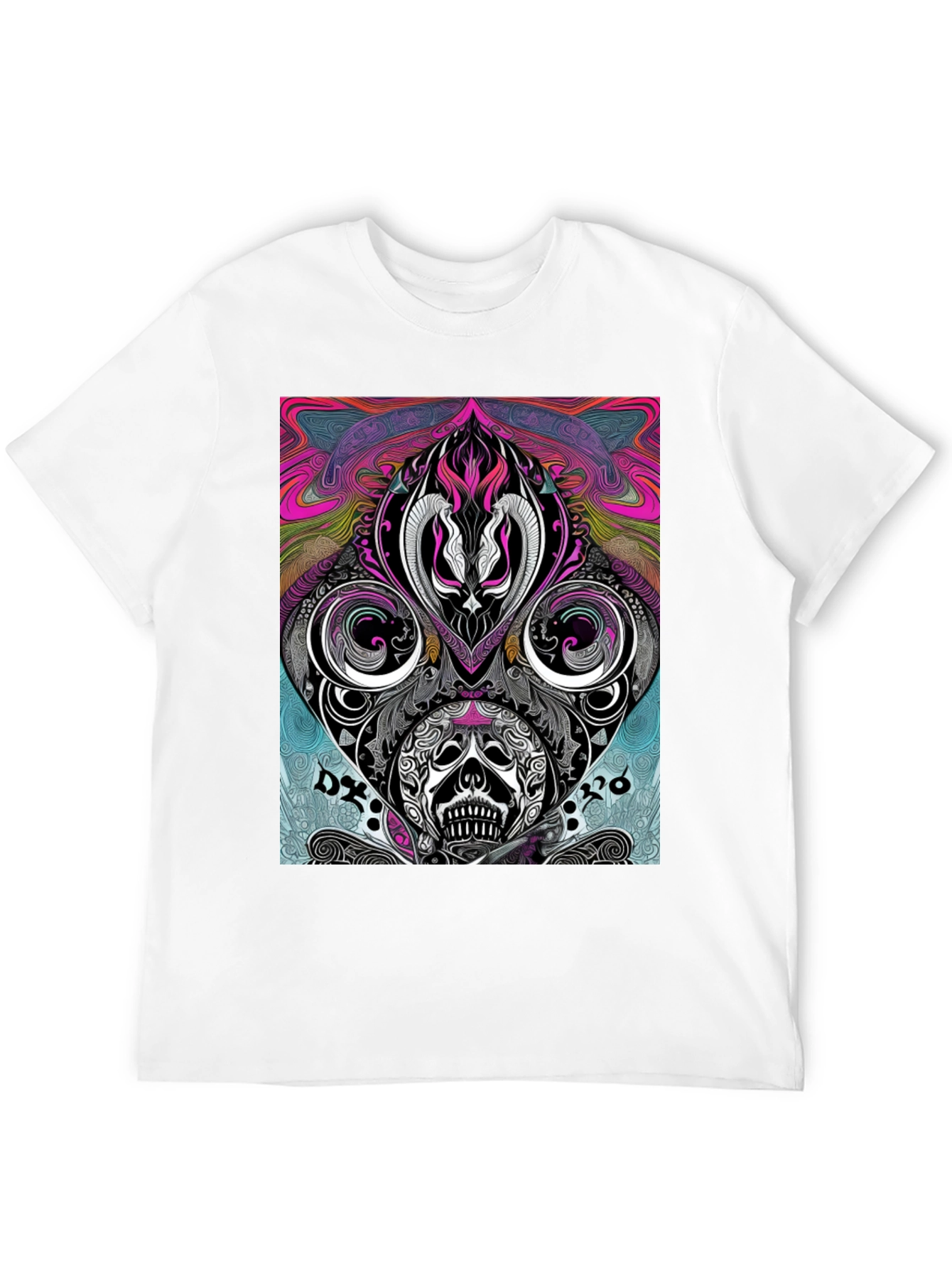 Psychedelic Skull T-Shirt - Unique Graphic Tee
