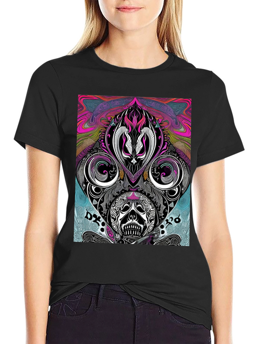 Psychedelic Skull T-Shirt - Unique Graphic Tee