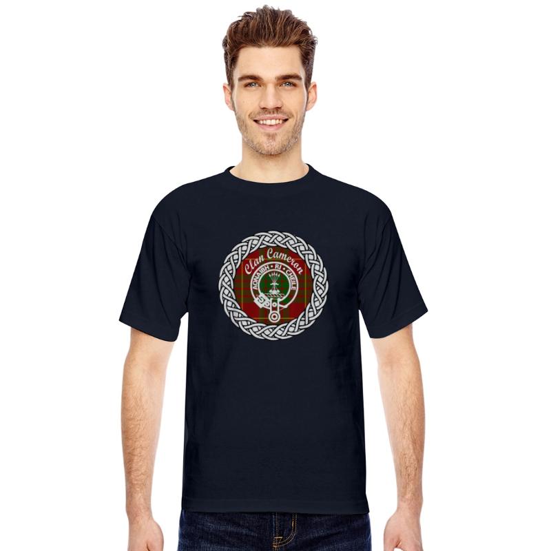 Cameron surname Scottish tartan t shirt