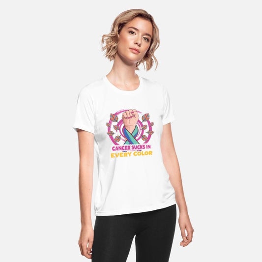 Cancer Sucks In Every Color Fighter