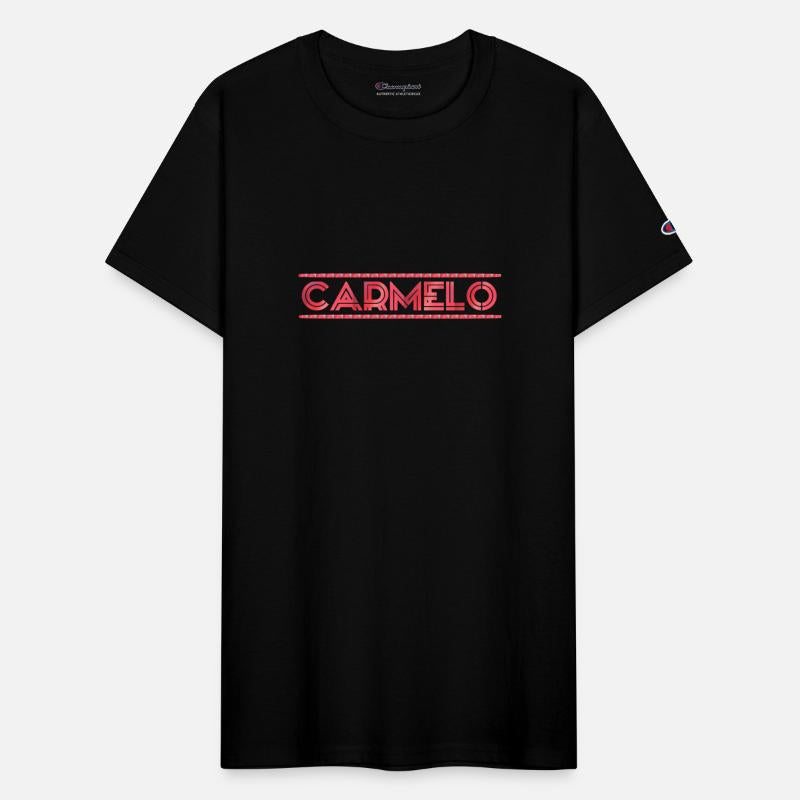 Carmelo red text