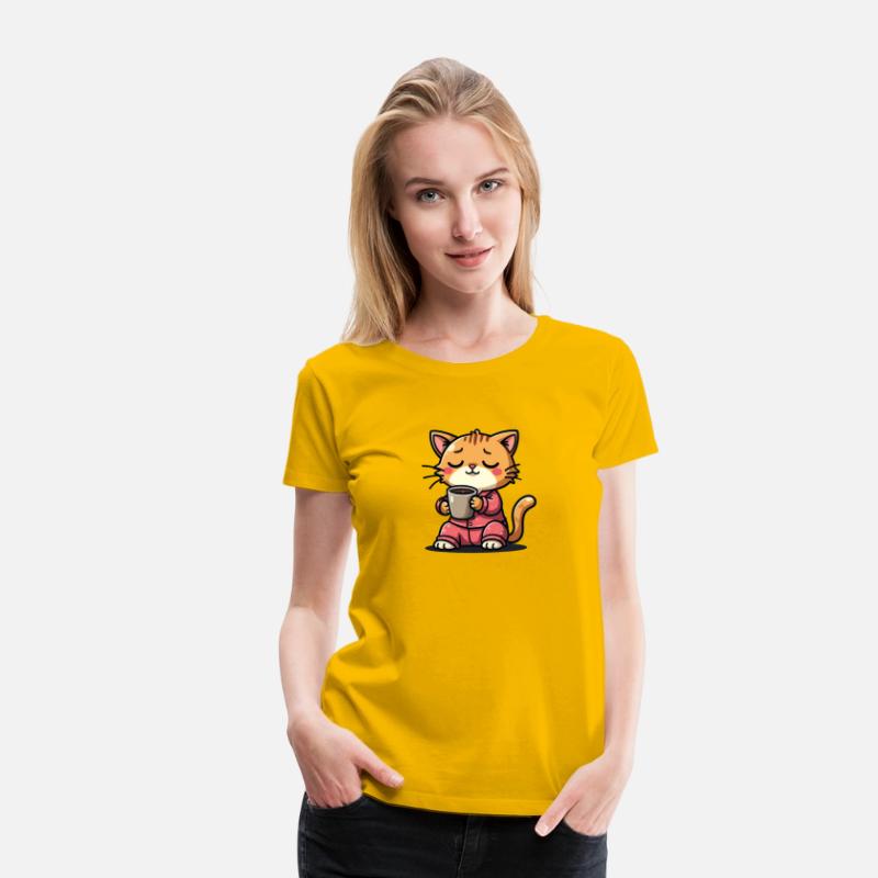 Cat Drinking coffee